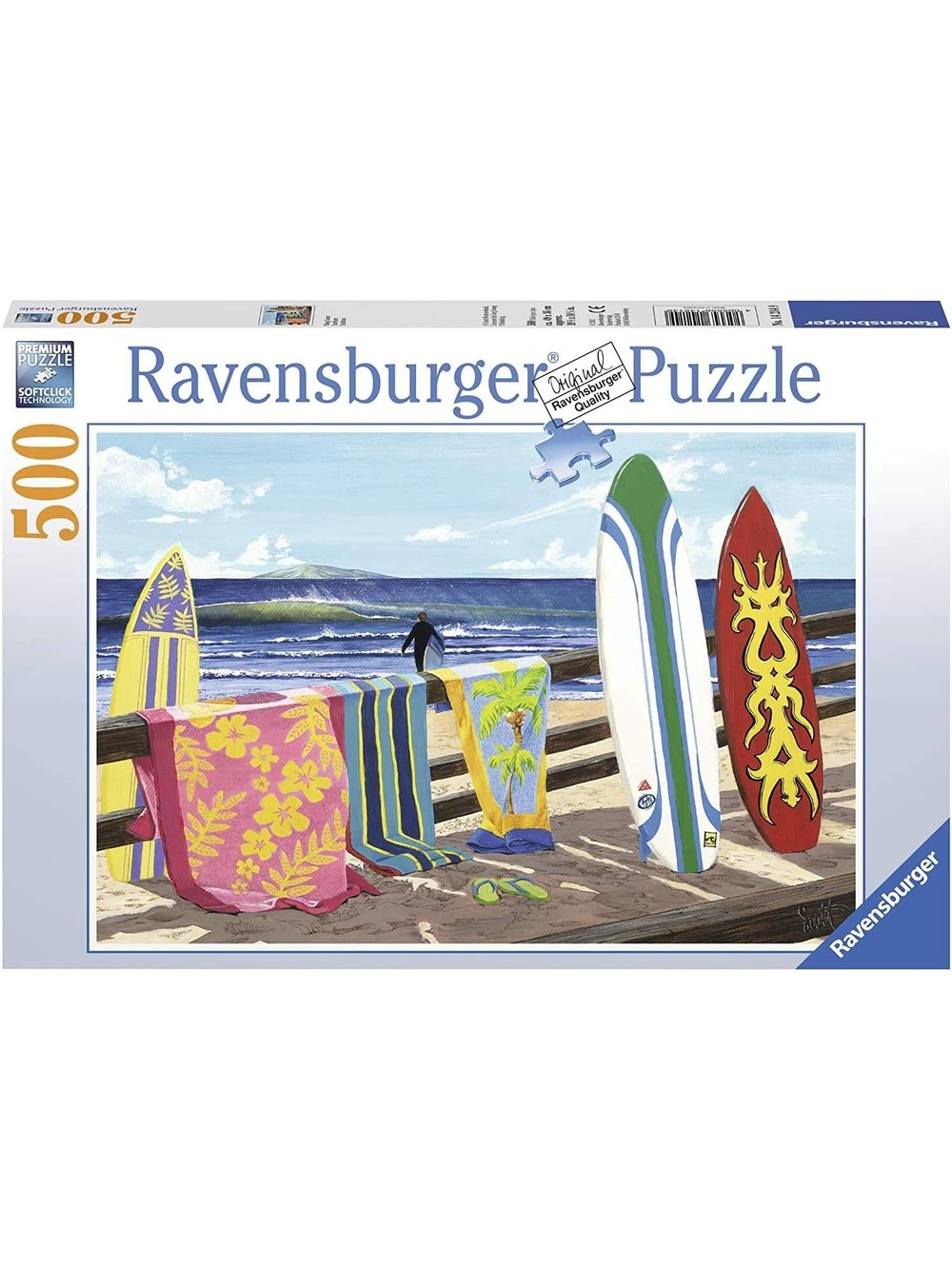 Ravensburger 500pcs Puzzle-Surfer (Hang Loose) Made in Germany New sealed